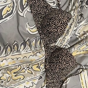 Leopard print bathing suit top by Shade and shore